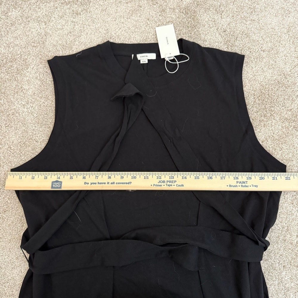 Vince Elegant Black Sleeveless Midi Dress‎ - Picture 8 of 9